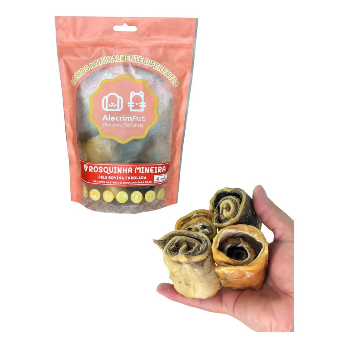 Mordedor Natural Para Cães Rosquinha Mineira Alecrim Pet