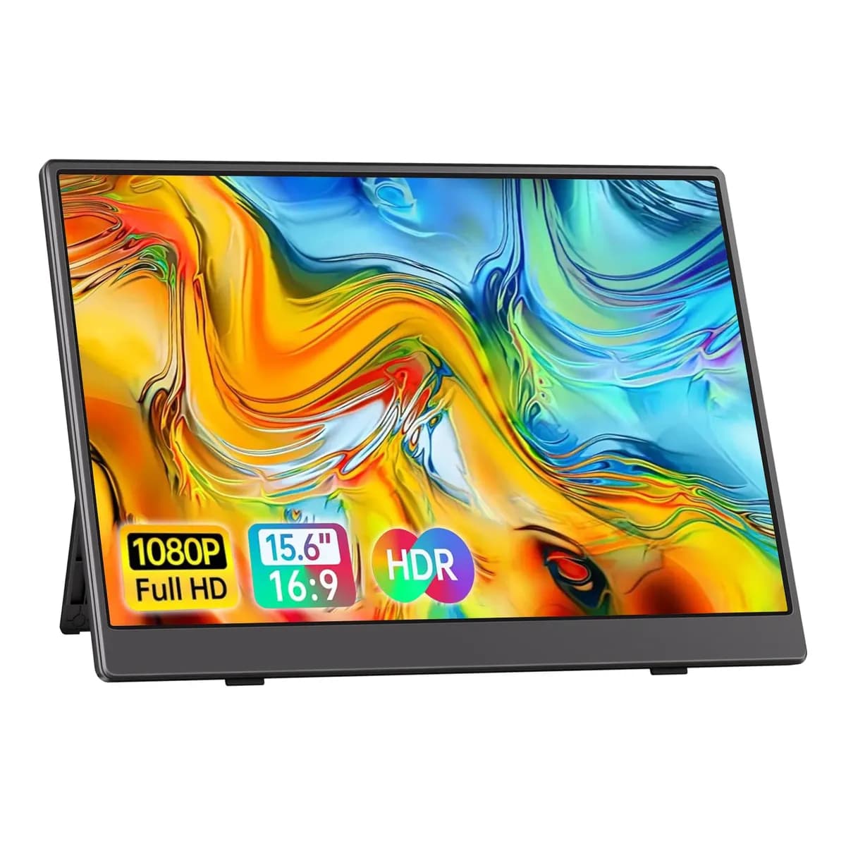 Monitor Portátil 15.6'' Tela Externa Hdr Ips 1080p Ultrafino Preto 127/220v
