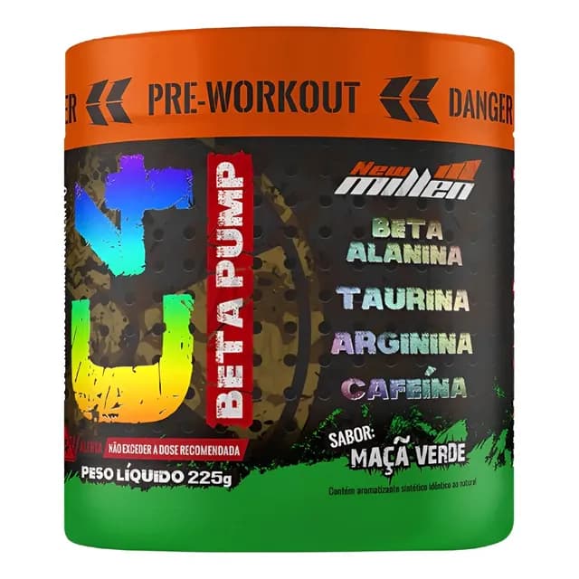 Pré Treino C4 Beta Pump 225g New Millen Eleito 4x Melhor Br