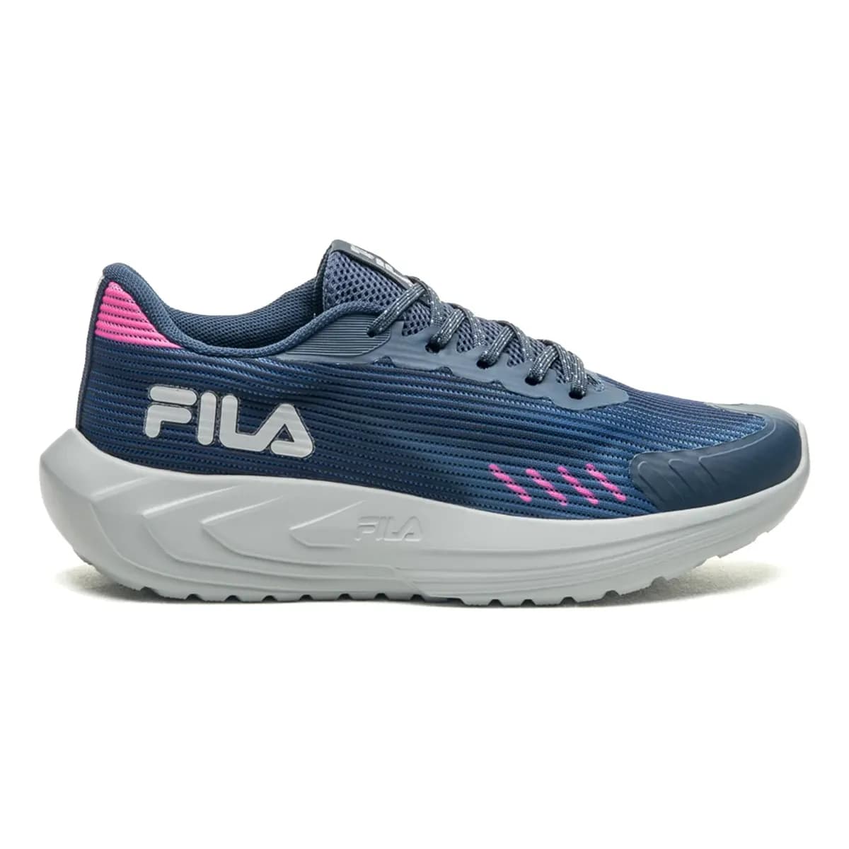 Tênis Fila Feminino Sprint Esportivo Confortável Academia Marinho/rosa Mesh Respirável 37