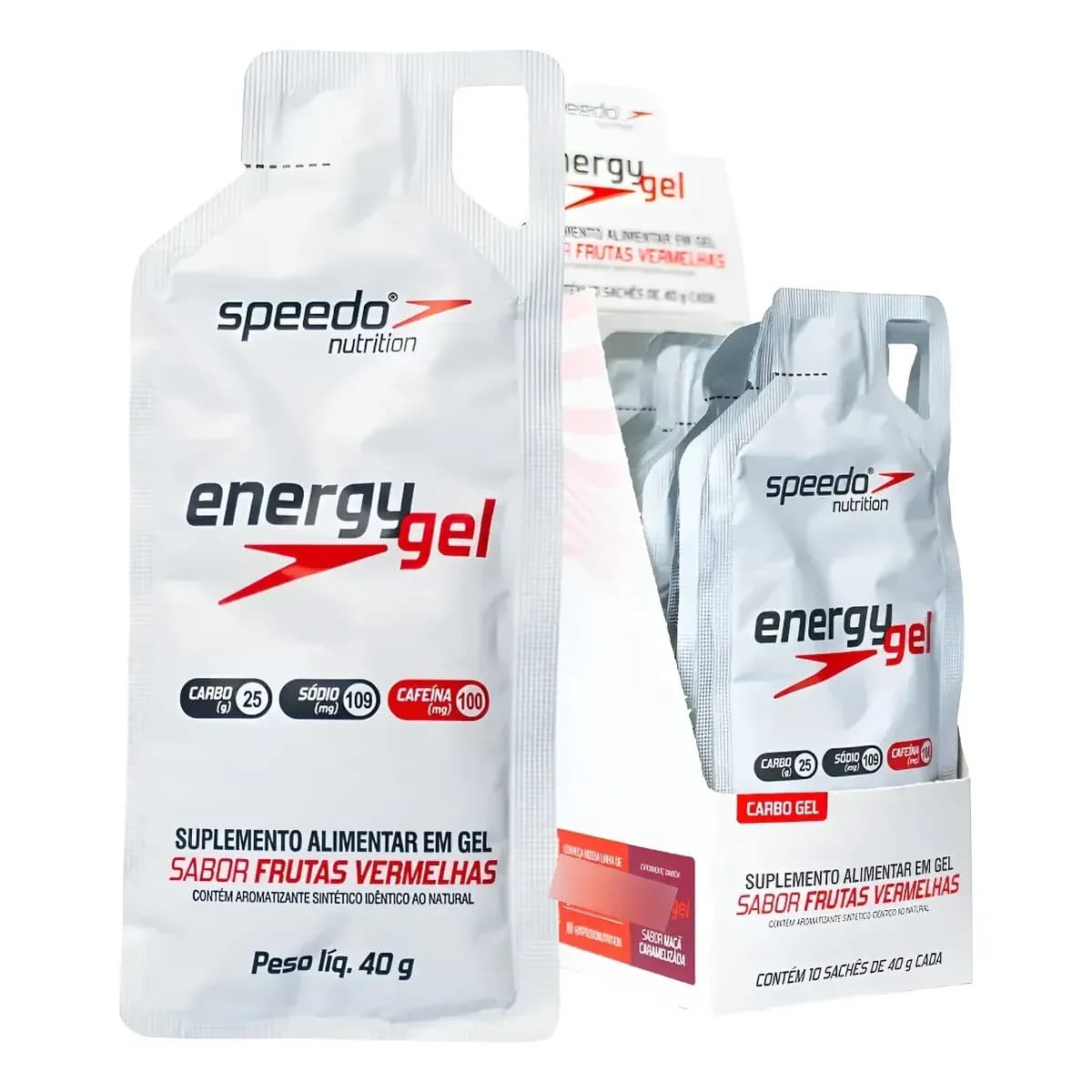 Energy Gel Z2 Speedo Frutas Vermelhas Box 10uni Frutas Vermelhas