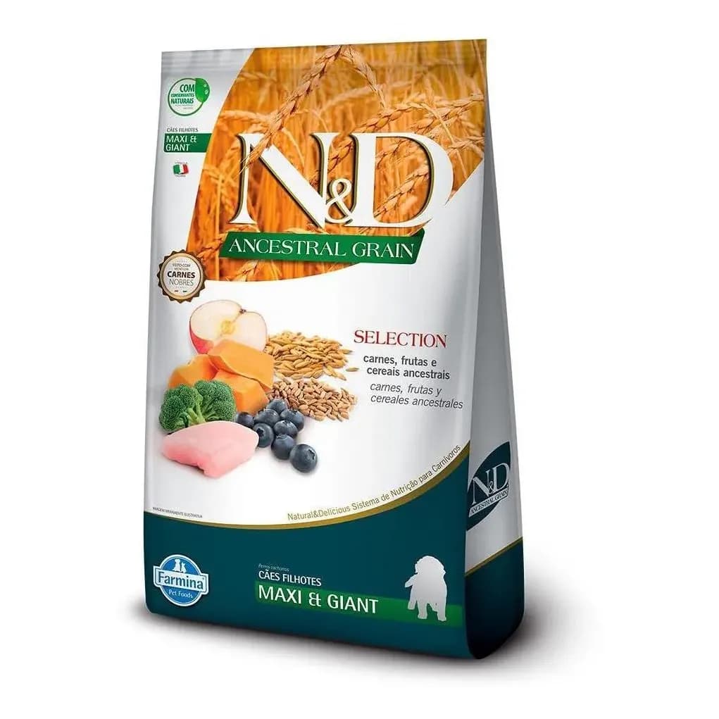 N&d Ancestral Selection Cães Filhote Maxi Giant 15,0kg