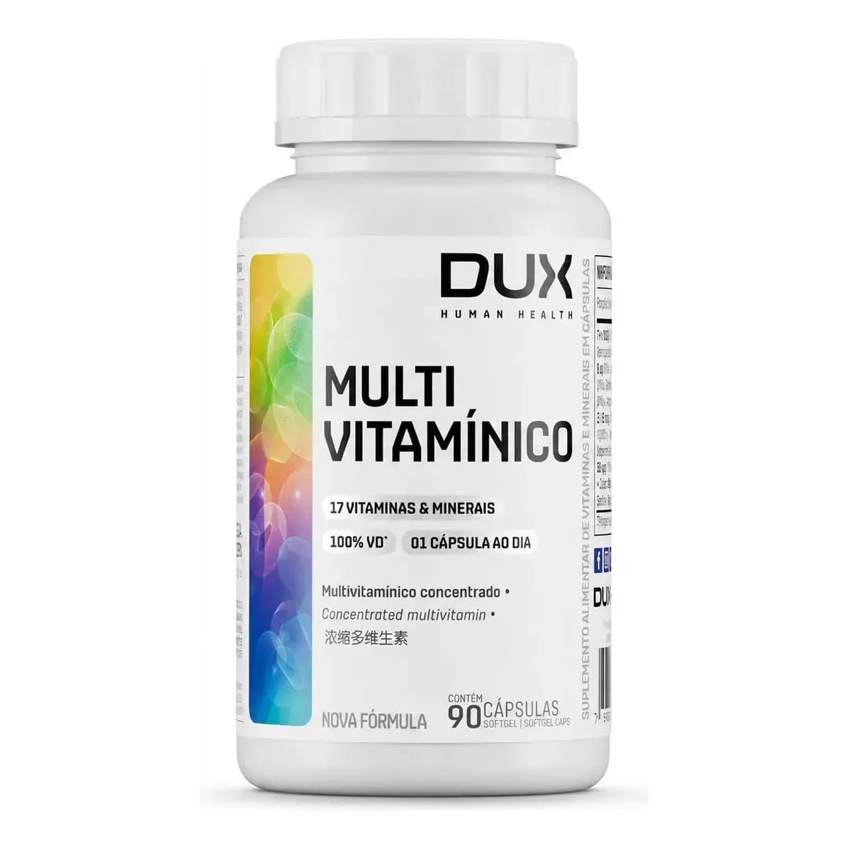 Multivitaminico Dux 90 Capsulas Sem Sabor