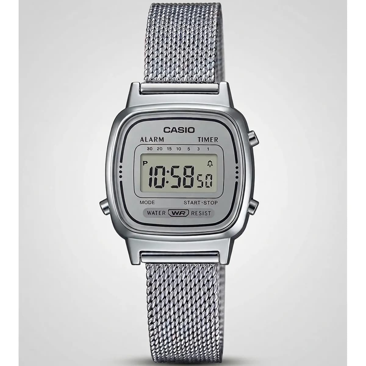 Relógio Casio Feminino Vintage Prata Original La-670wem-7df Prateado Prata