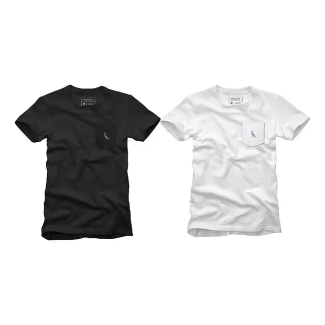 Kit 2 Camisetas Bolso Cb Pica-pau Xadrez Reserva