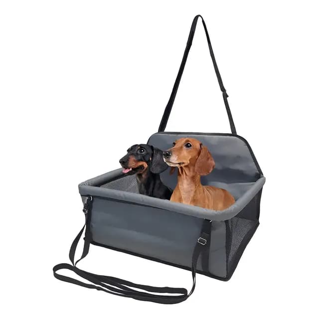 Assento Para Viajar 2 Pets Até 20kg Cães Gato Carro Cadeira