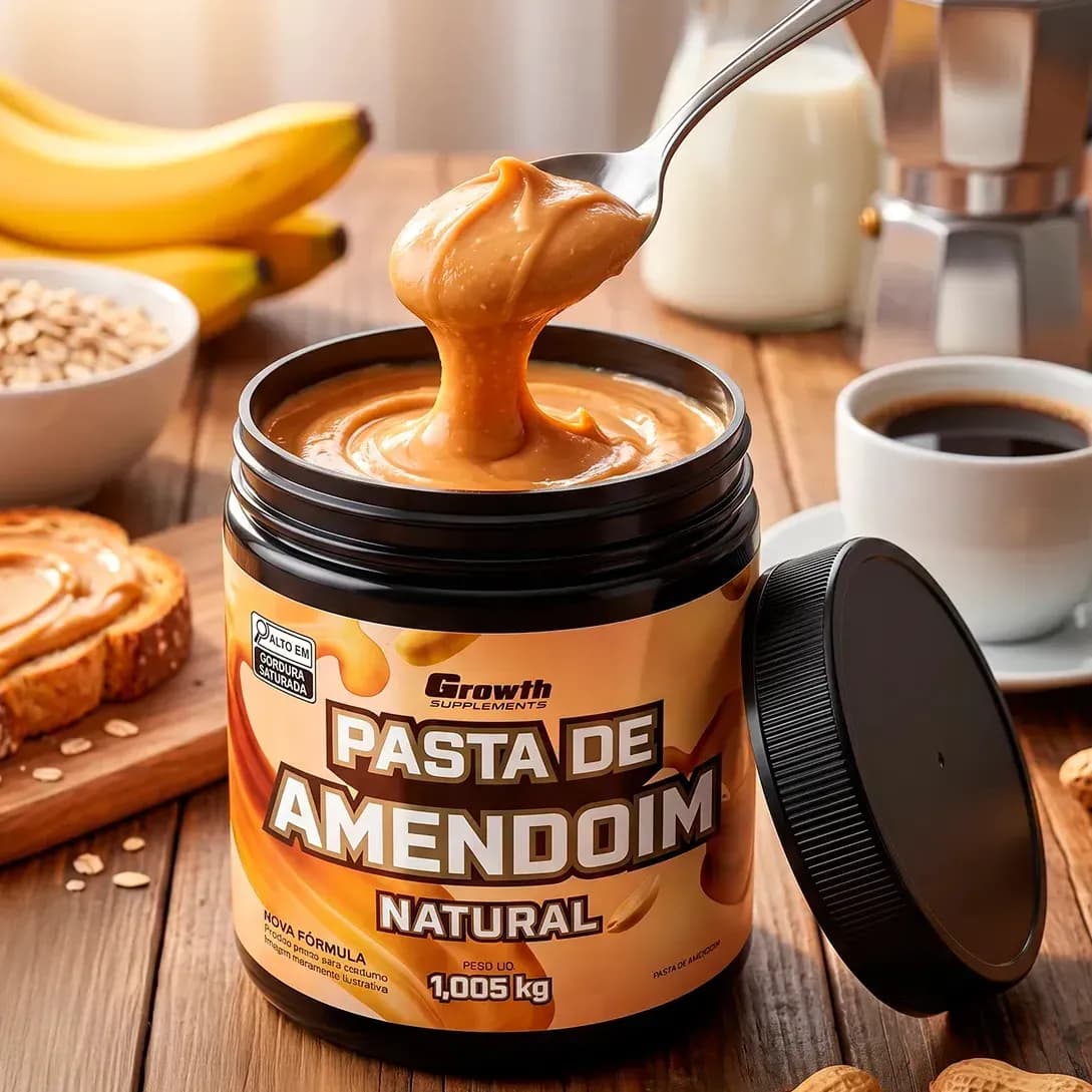 Pasta De Amendoim Integral Torrado 1kg Growth Supplements Natural