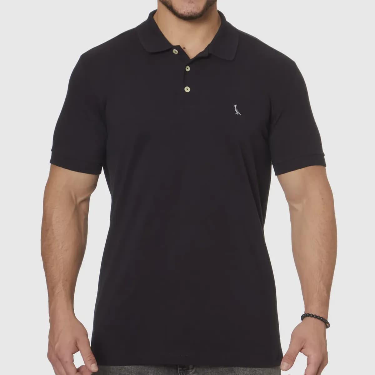 Camisa Reserva Masculino Polo Regular Essence Preto Liso M