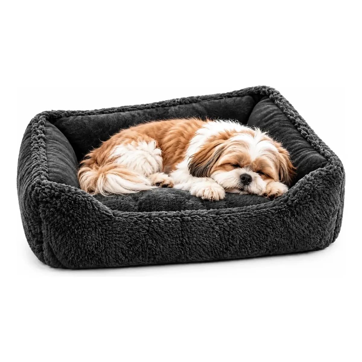 Cama Cachorro Caminha Pet Média Impermeável Luxo Gato Chumbo