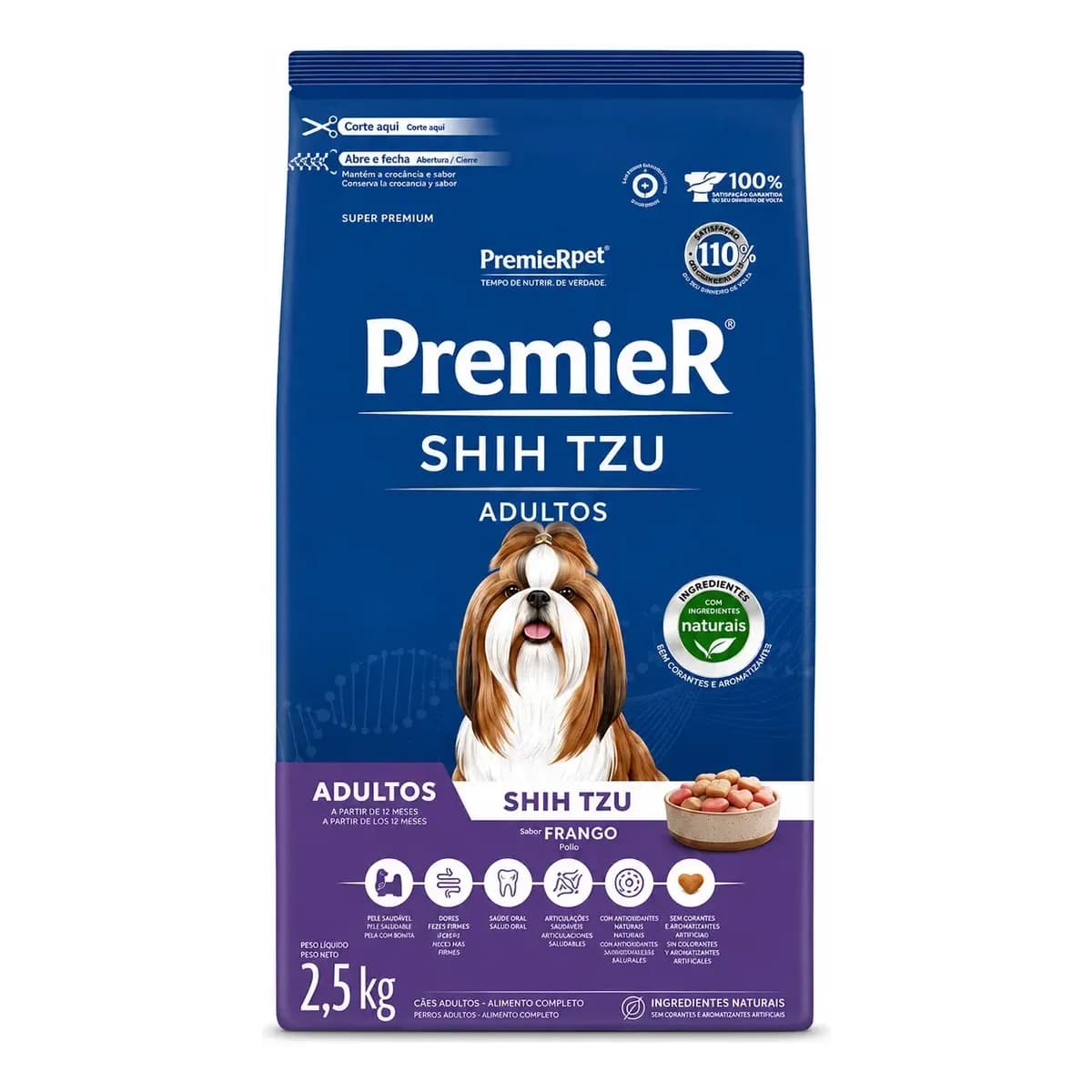 Ração Premier Raças Específicas Shih Tzu Adulto 2,5 Kg Frang