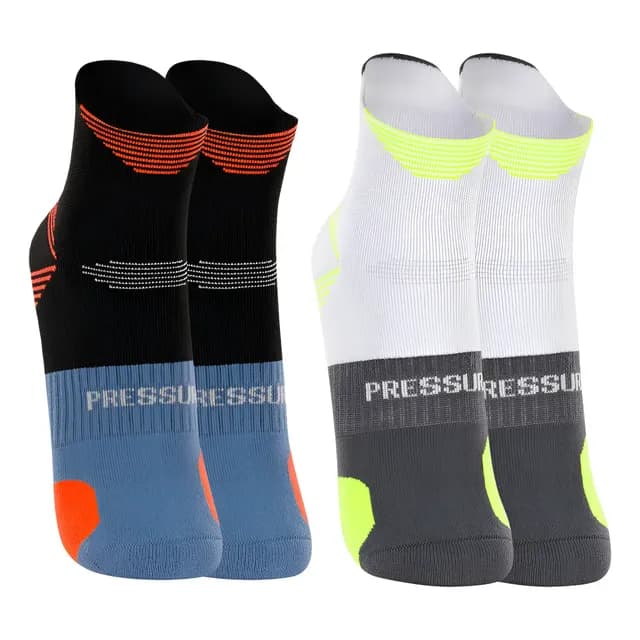 2 Pares Meia Poliamida Lupo Corrida Power Anti Bolha Curta