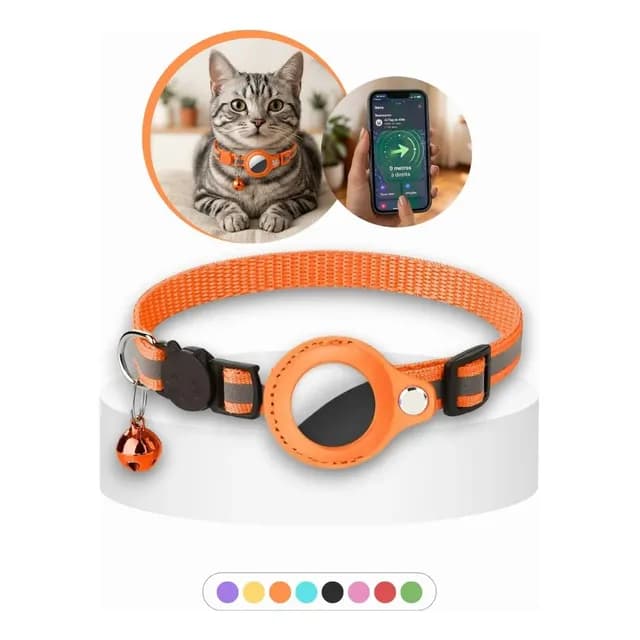 Coleira Suporte Para Airtag Apple Pet Animal Gato