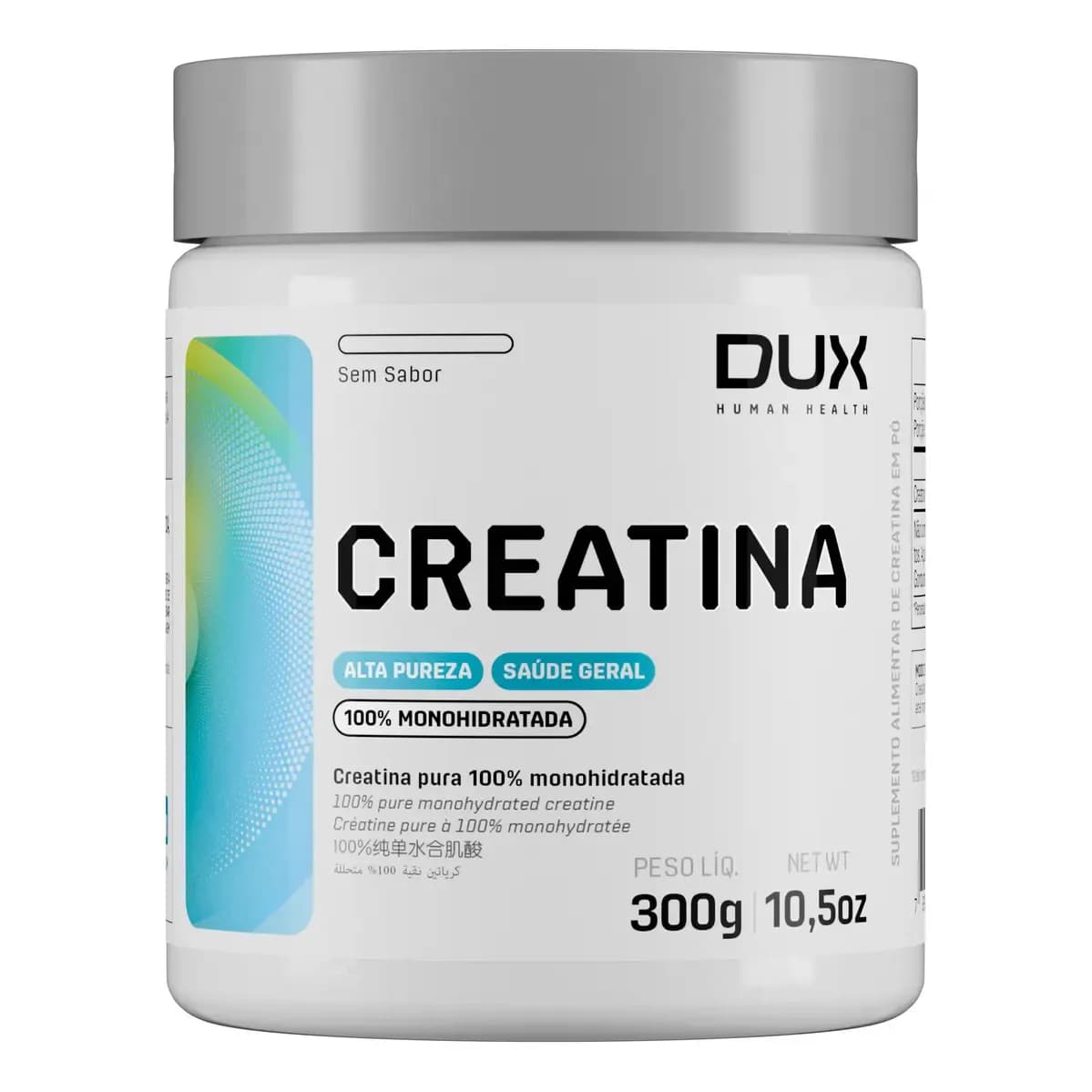 Creatina Monohidratada 100% Pura 300g Dux Nutrition Sem Sabor