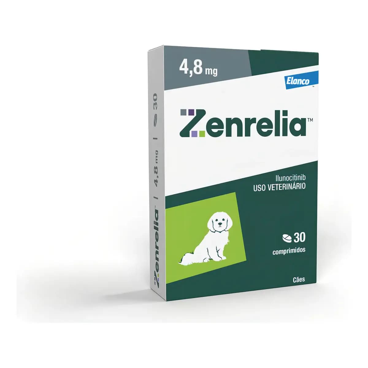 Elanco Zenrelia 4,8mg tratamento coceira dermatite atopica alergia queda de pelo cães