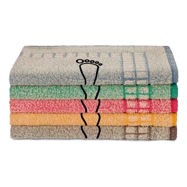 Kit 05 Tapete P/ Banheiro Felpudo 45x70cm 100%algodão Oferta