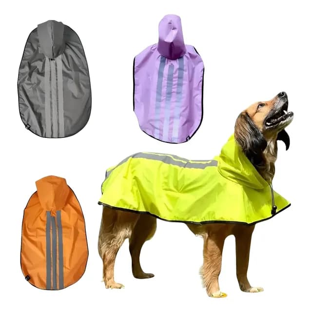 Capa De Chuva Pet Cao Emborrachada Golden Porte Grande X X G