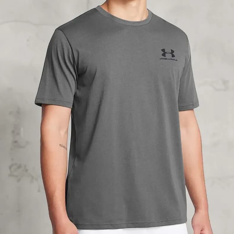Camiseta Masculina Treino Under Armour Sportstyle Left Chest Cinza G
