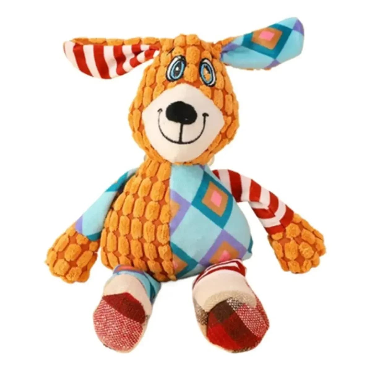 Brinquedo Pelúcia Mordedor com Apito para Cachorro Ursinho