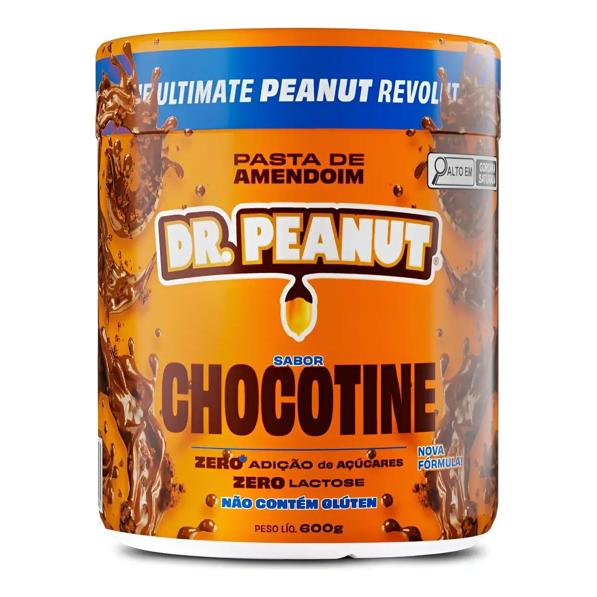 Melhor Pasta De Amendoim Dr. Peanut Com Whey Protein 600g Sabor Chocotine