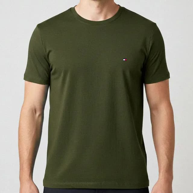 Camiseta Clássica Tommy Hilfiger Essential Cotton Tee