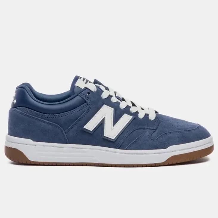 Tênis Casual Masculino E Feminino 480 Low New Balance Marinho Liso 43 Br