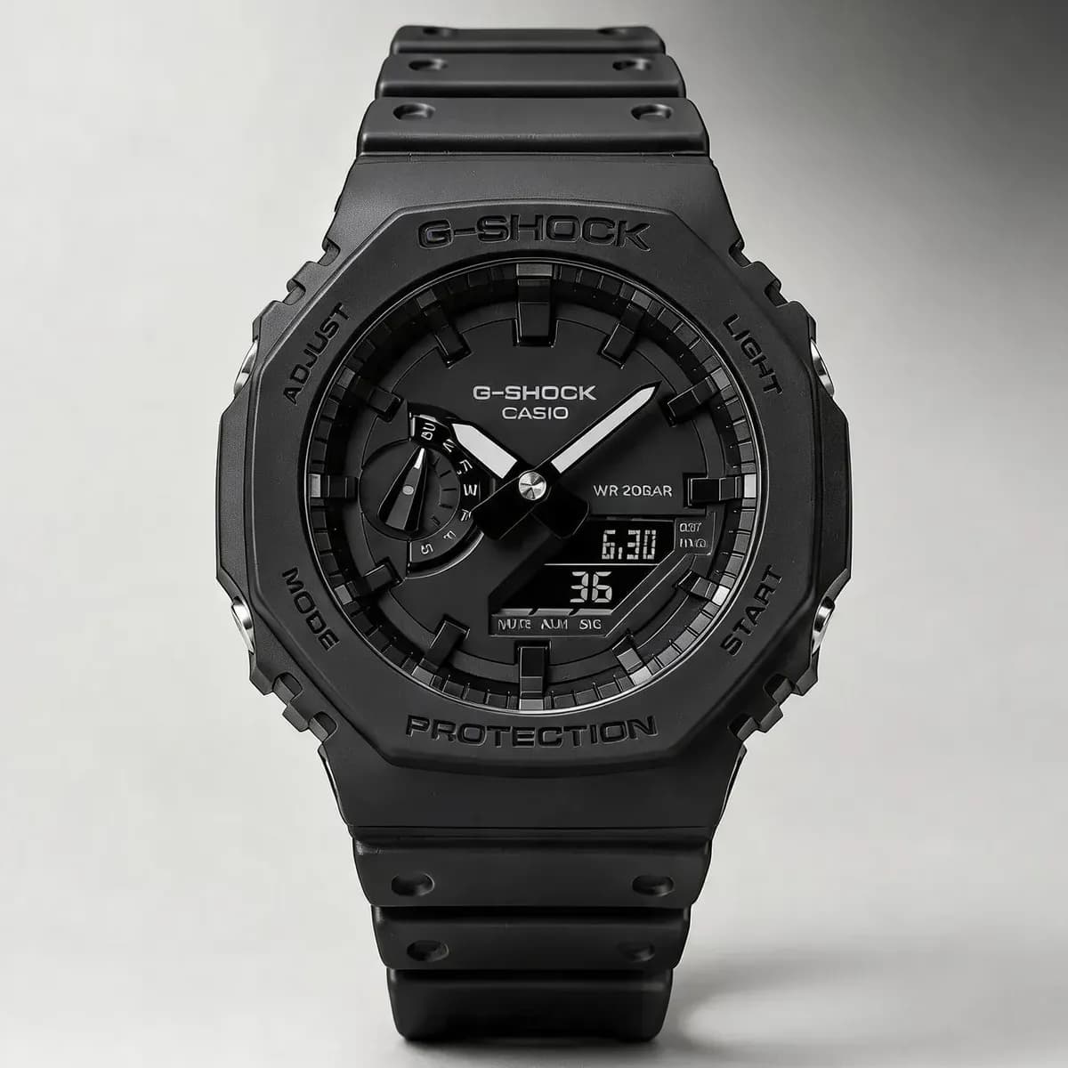 Relógio Casio G-shock Ga-2100-1a1dr Masculino Preto Carbon Preto