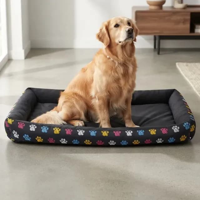 Cama Pet Extra Grande Xg 100x70 Cachorro Lavável Com Zíper