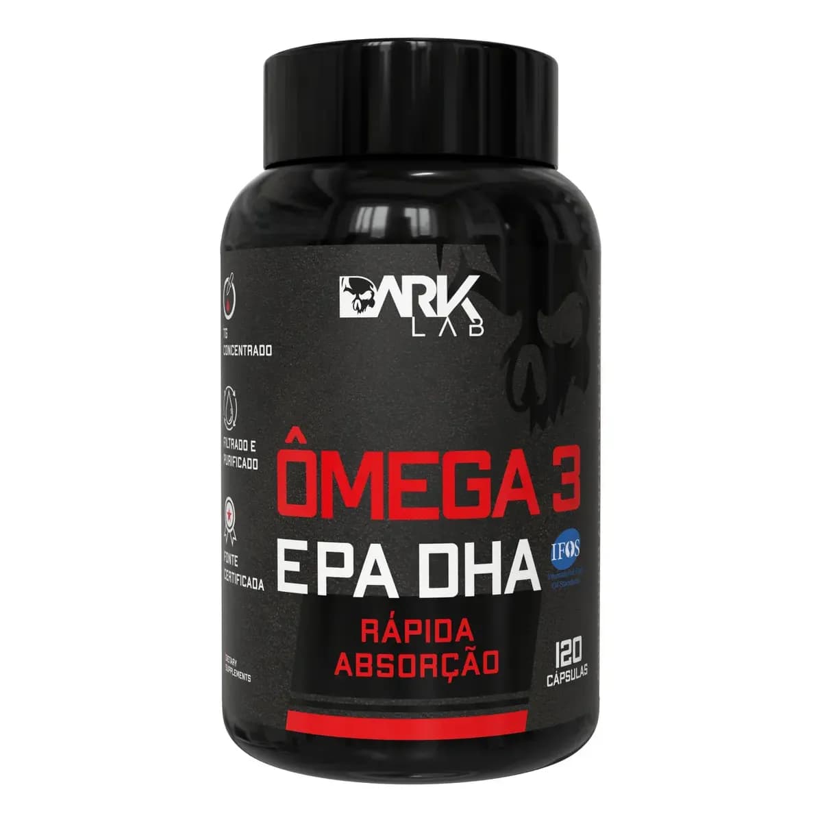 Ômega 3 Epa Dha 120 Cápsulas Dark Lab