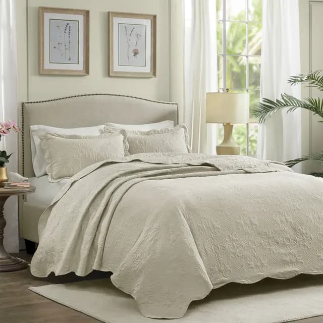 Kit Cobre Leito Colcha Casal Queen Dupla Face Matelado 3 Pçs