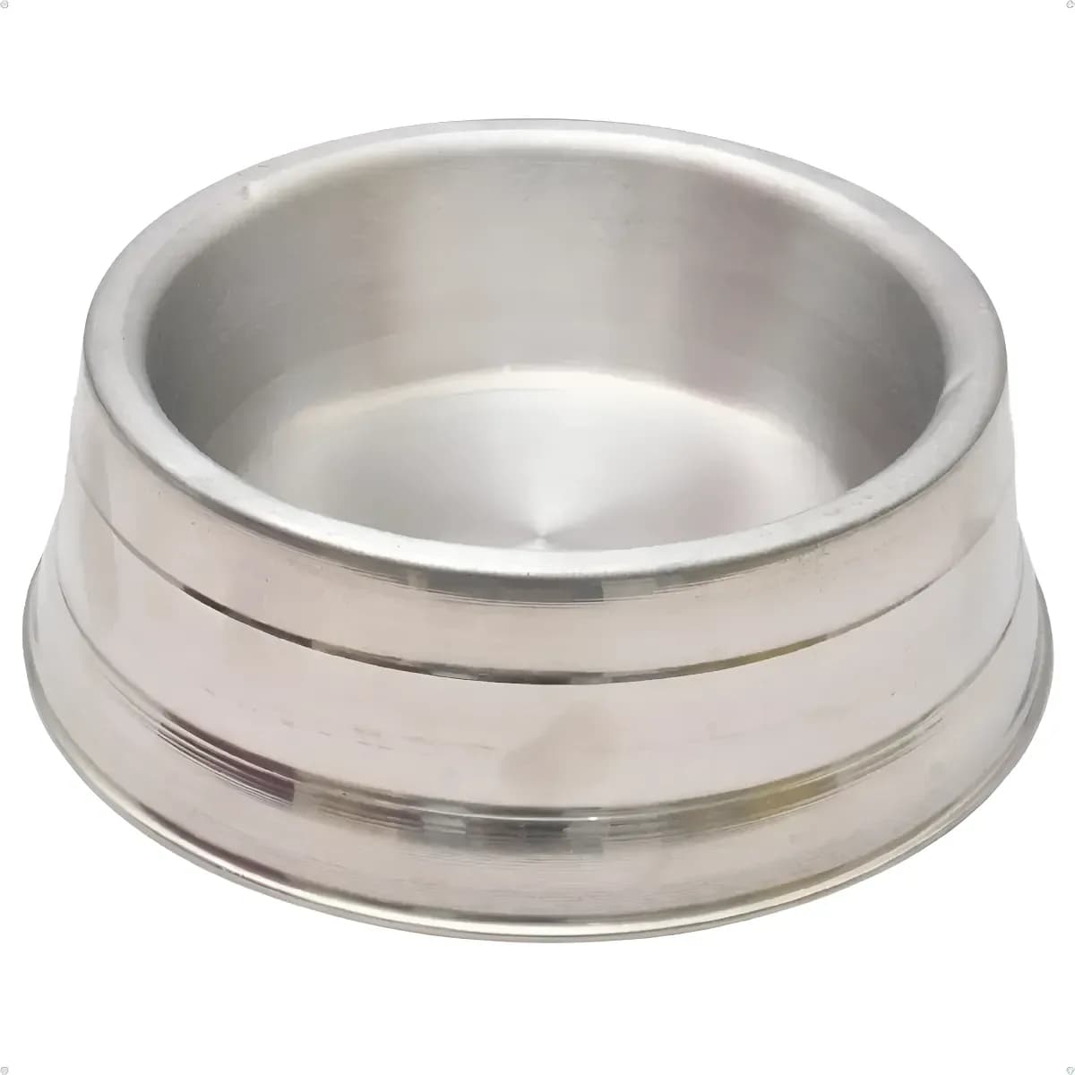 Comedouro Alumínio Pote Cachorro Grande Gigante 2600ml