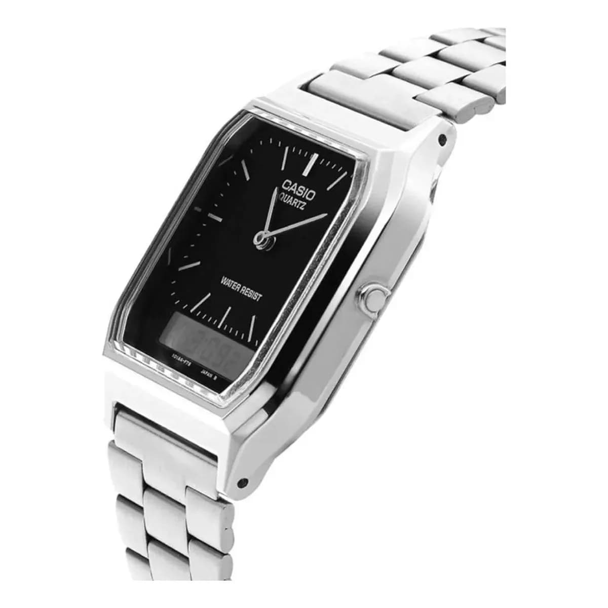Relógio Casio Unissex Vintage Prata Aq-230a-1dmq