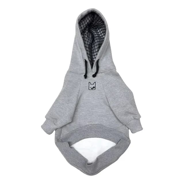Moletom Pet Roupa Inverno Cachorro Cinza