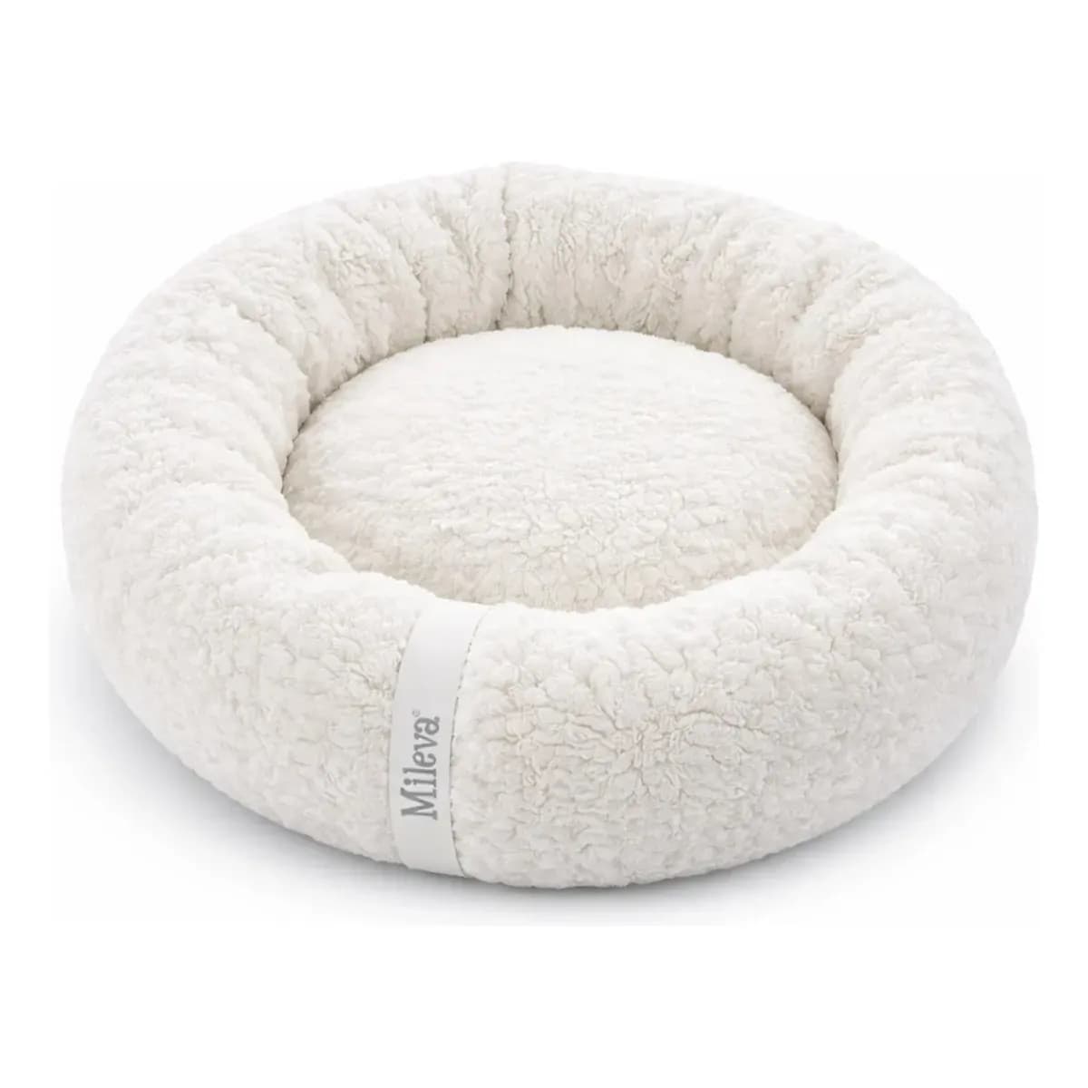 Cama De Gato Caminha Nuvem Ninho Pet Soft Redonda 50x50cm Cor Sherpa