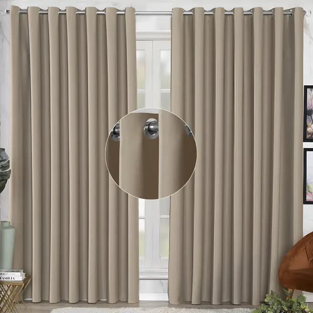 Cortina Blackout Tecido Grosso 2,80x2,30 Porta Sala Quarto