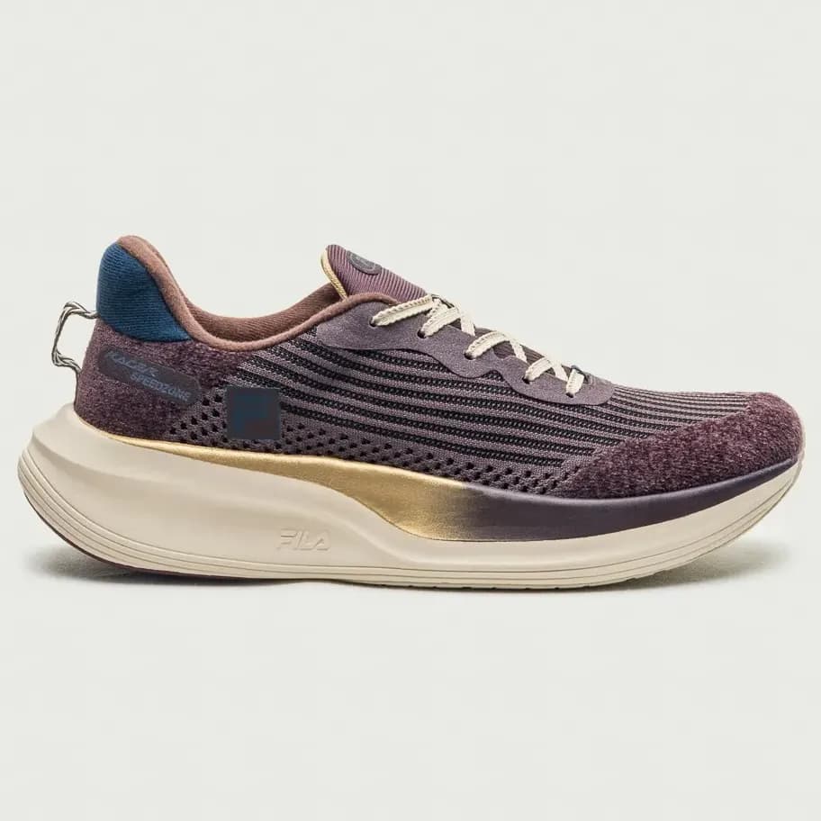 Tênis Masculino Racer Speedzone Se Fila Marrom Dark/marinho/bordo Escuro Liso 41 Br
