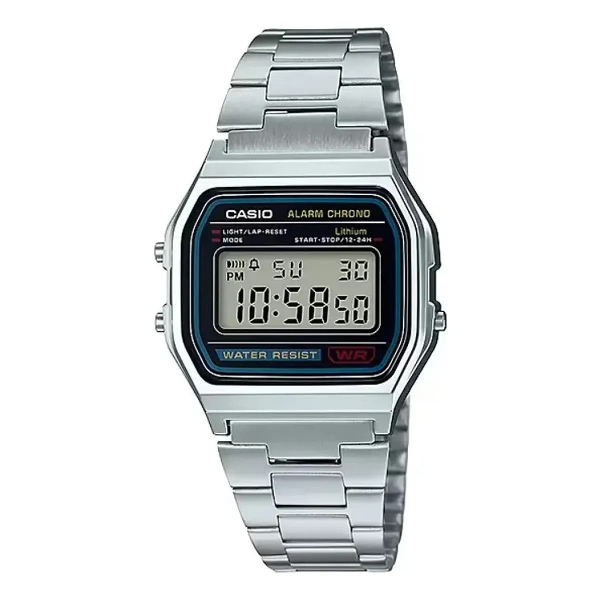 Relógio Casio Digital Vintage Prata Unissex Original Barato Prata