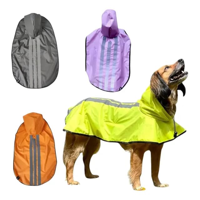 Capa De Chuva Pet Cao Emborrachada Golden Porte Grande X X G