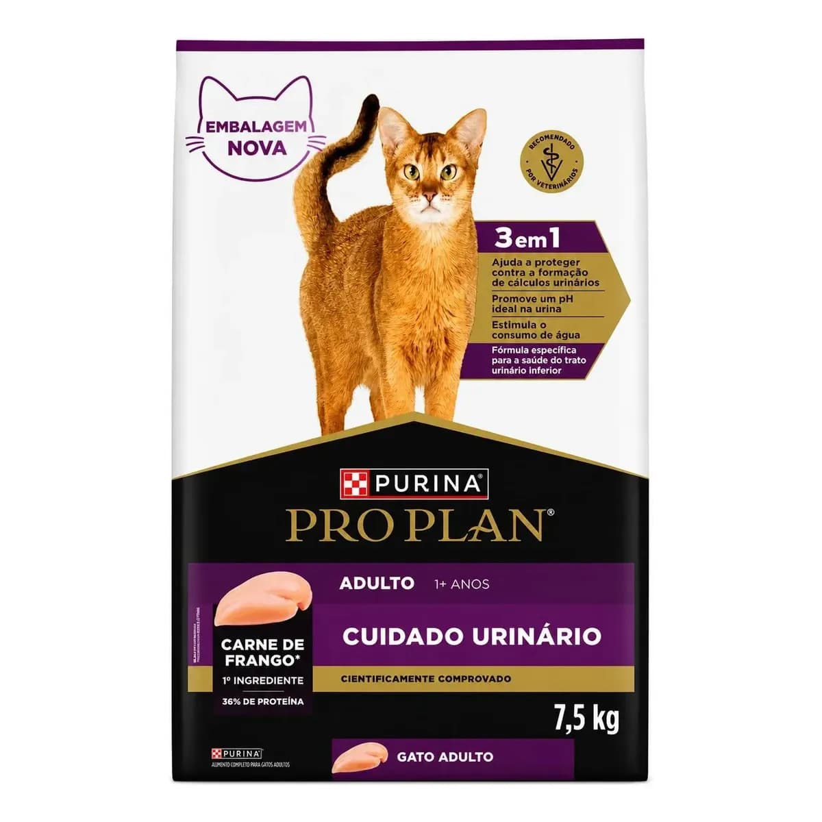 Alimento Pro Plan OptiTract Urinary para gato adulto de raza todos os tamanhos sabor frango y arroz