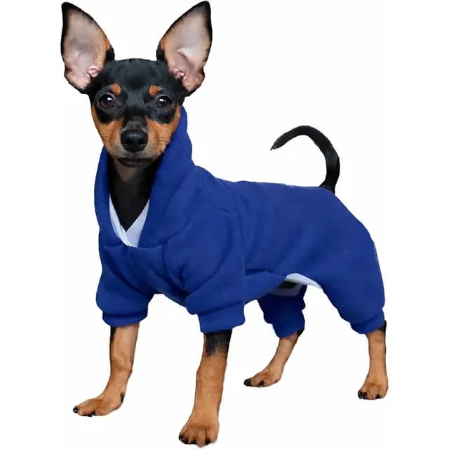 Roupa Com Capuz Pet De Frio Cachorro Porte Pequeno Estampada
