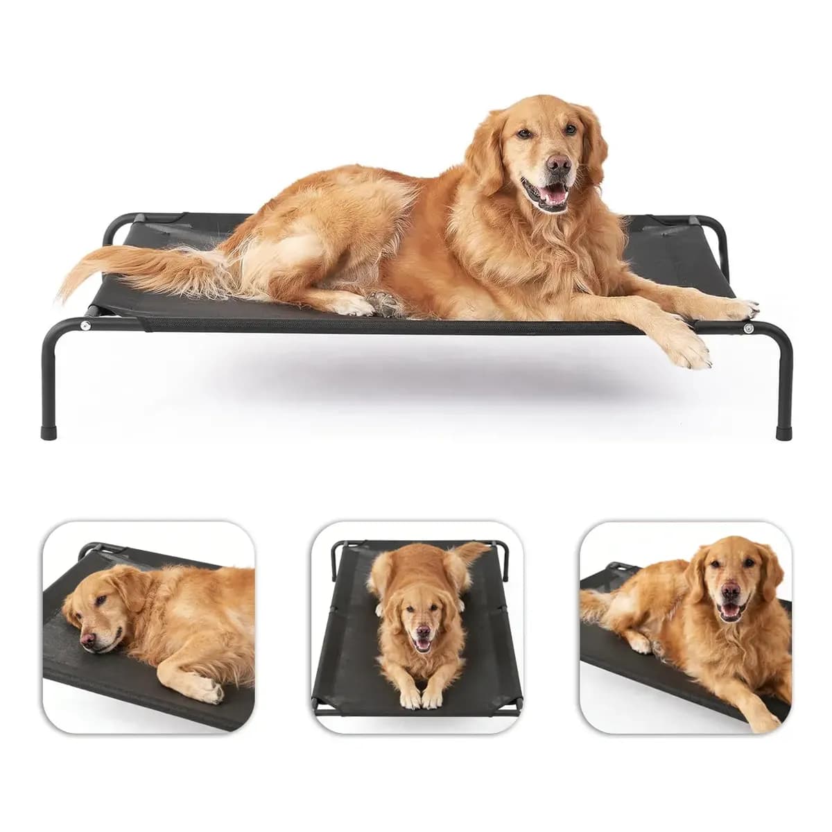 Kit Cama Cachorro Pets Suspensa Grande Suporta 50 Kg 90cm