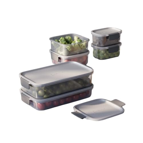 Electrolux Kit 6 Potes Herméticos Plástico Multiuso Vedação Silicone | 5,8L, Safelock