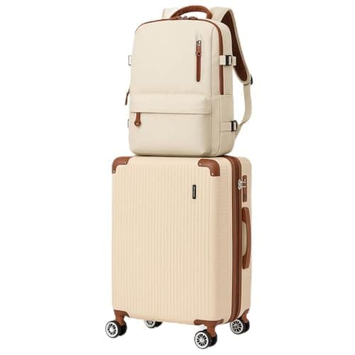 Mala de Bordo 10kg Mochila Bagagem de Mão com 4 Rodas Duplas 360° | Mala de Viagem, Expansivel, Aprovada ANAC, Cadeado AntiFurto TSA, Alça Lateral, com Divisória, Leve, Resistente