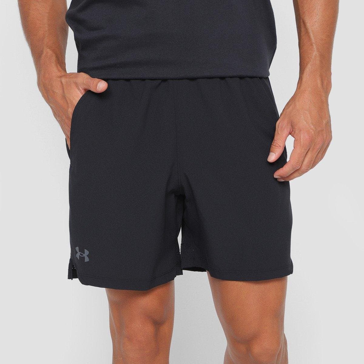 Bermuda Under Armour Vanish Woven 6 Masculina Cinza preto