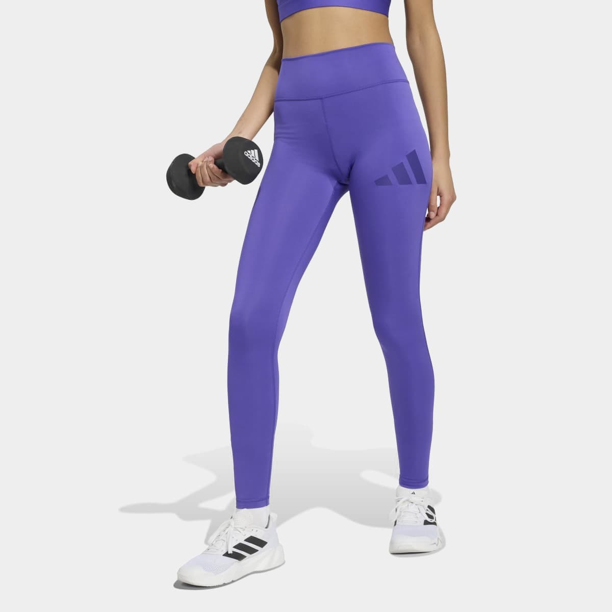 Calca Legging Adidas Essentials Feminina Roxo