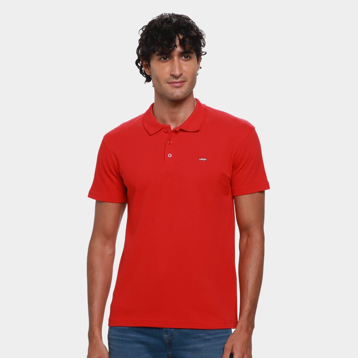 Camisa Polo Levis Housemark Masculina Vermelho