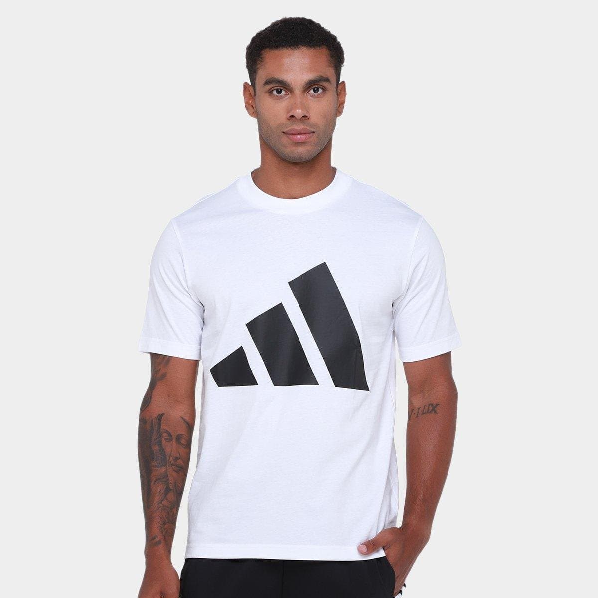 Camiseta Adidas Big Logo Masculina Branco