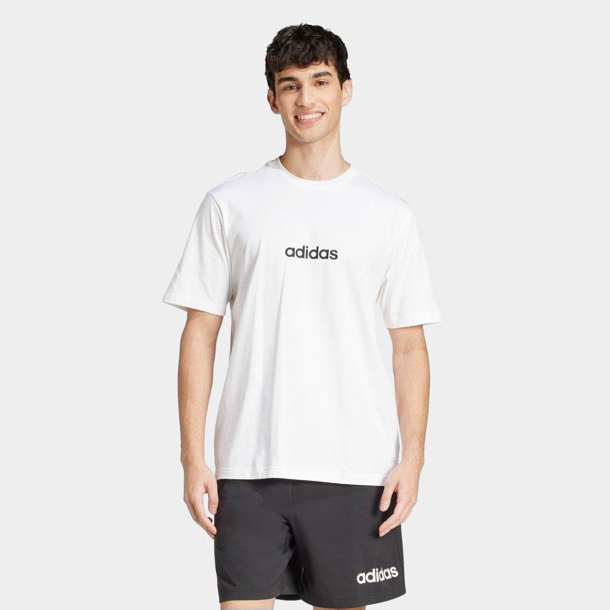 Camiseta Adidas Logo Linear Masculina Branco