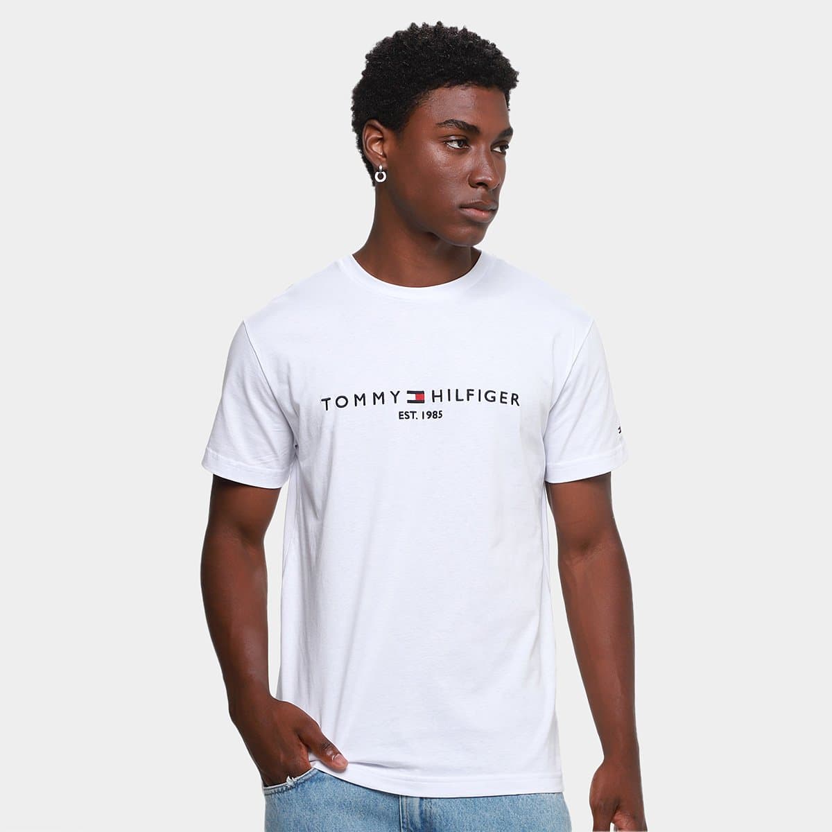 Camiseta Tommy Hilfiger Im Core Masculina Branco