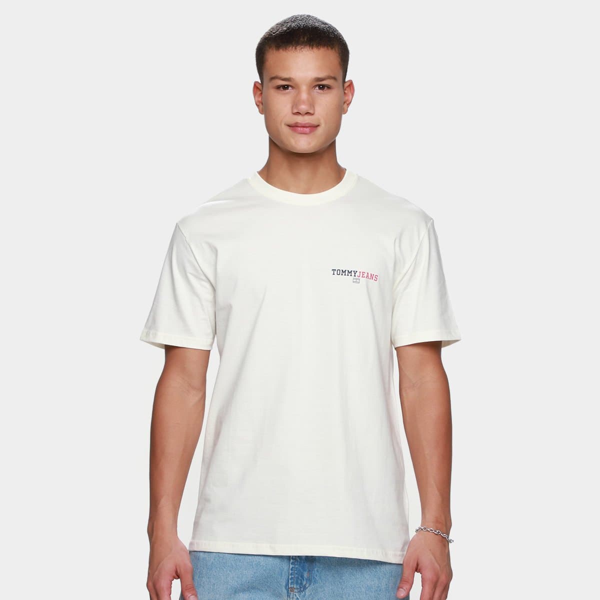 Camiseta Tommy Jeans Graphic Nasculina Branco