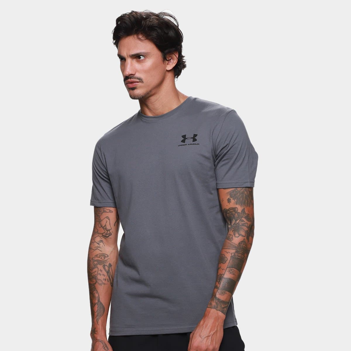 Camiseta Under Armour Sportstyle Masculina Chumbo preto